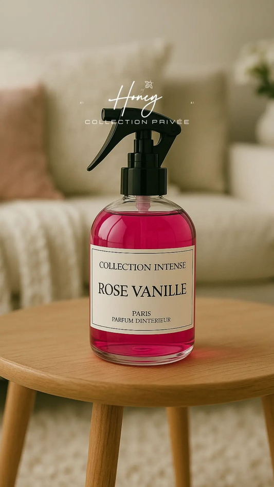 Spray d’intérieur ROSE VANILLE – Collection Intense – 250ml Honey parfum 81