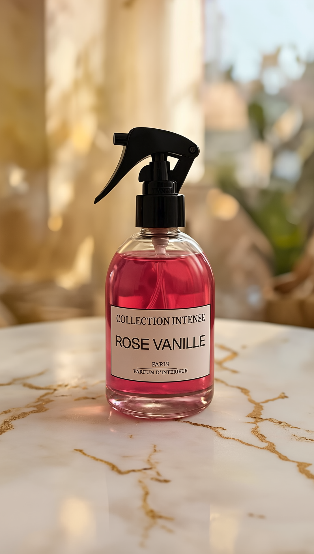 Spray d’intérieur ROSE VANILLE – Collection Intense – 250ml